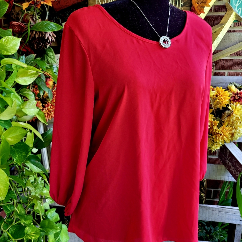 ING Red Blouse
